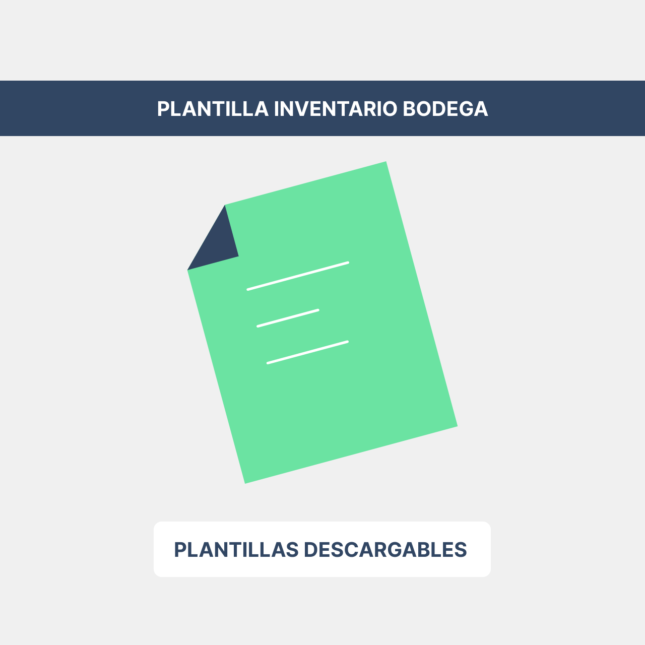 Plantilla inventario bodega