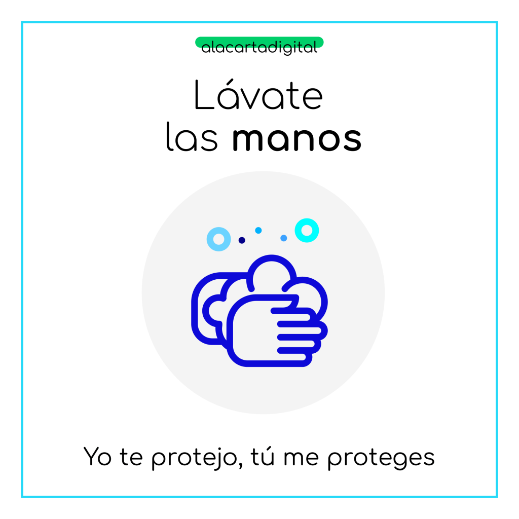Cartel de lavarse las manos (tú)
